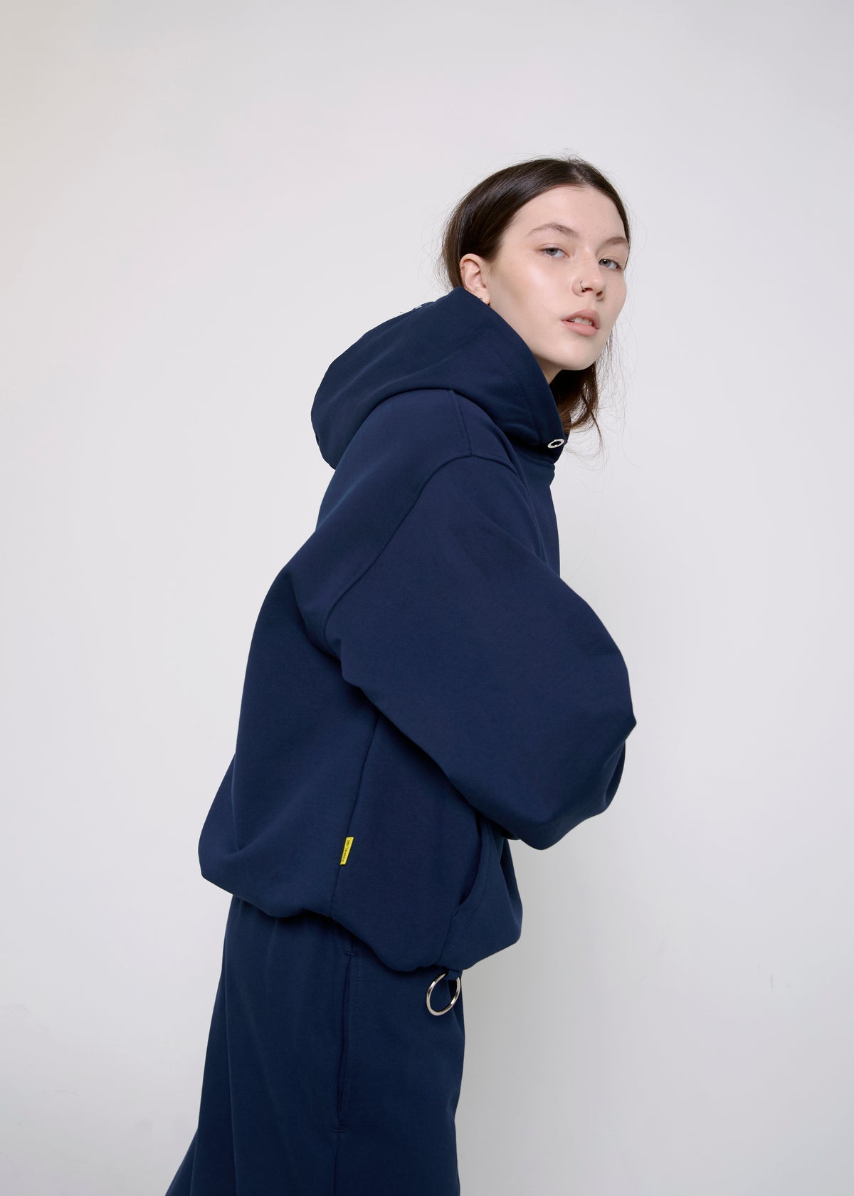 BASIC & BUBBLE navy zipped set