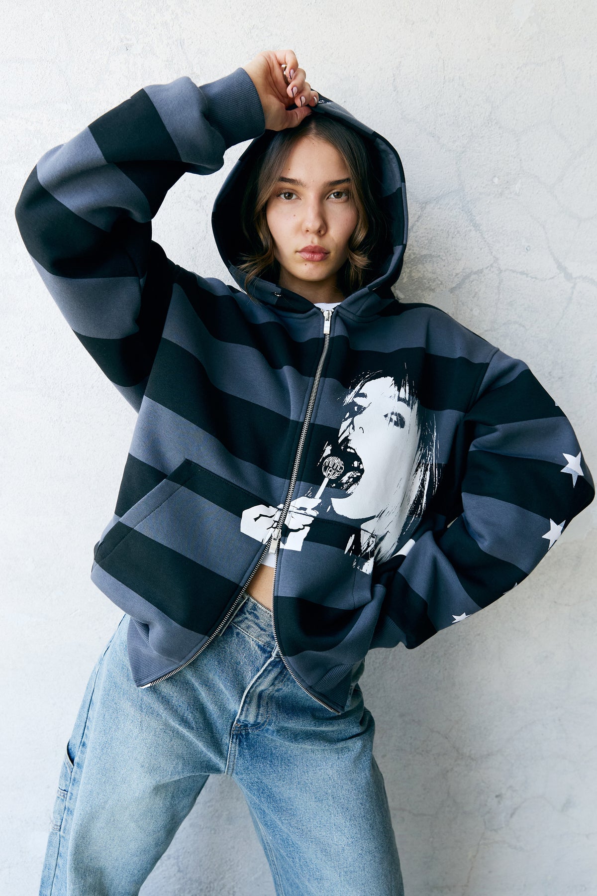 LOLLIPOP zipped hoodie