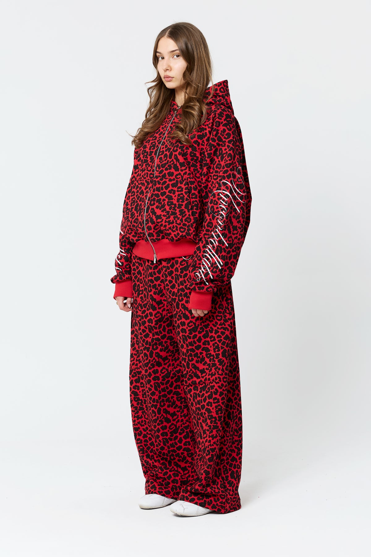 BUBBLE red leopard sweatpants PRE-ORDER