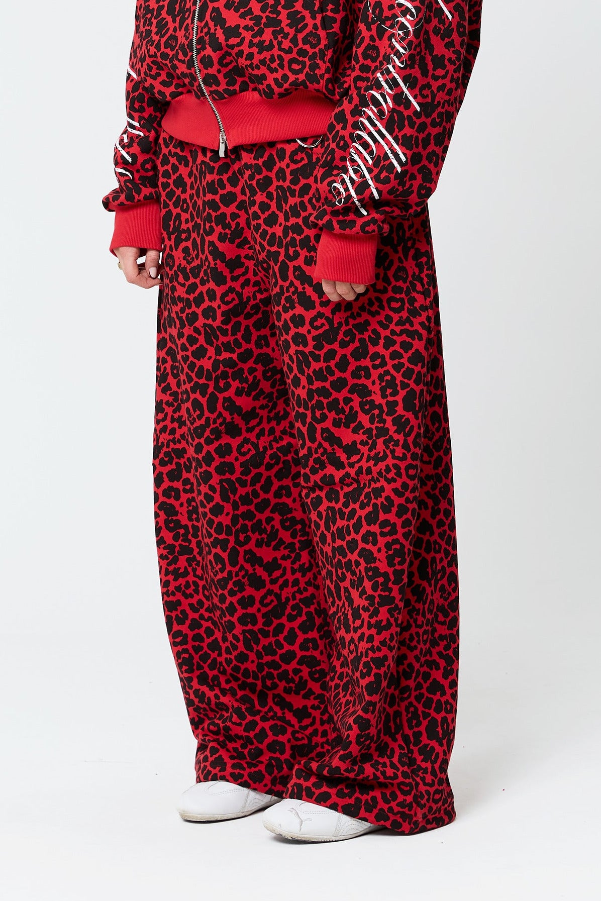 BUBBLE red leopard sweatpants PRE-ORDER