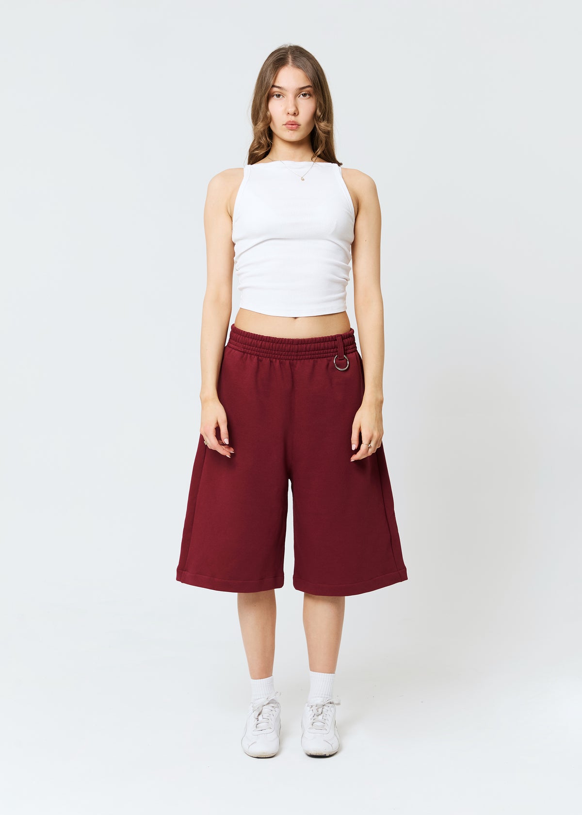 BUBBLE burgundy shorts