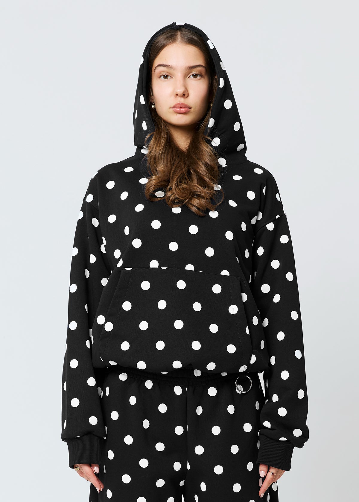POLKA DOT black hoodie