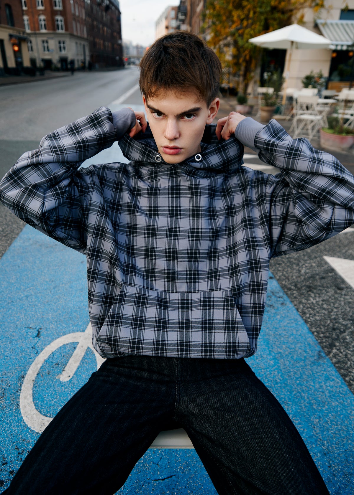 TARTAN BLACK hoodie
