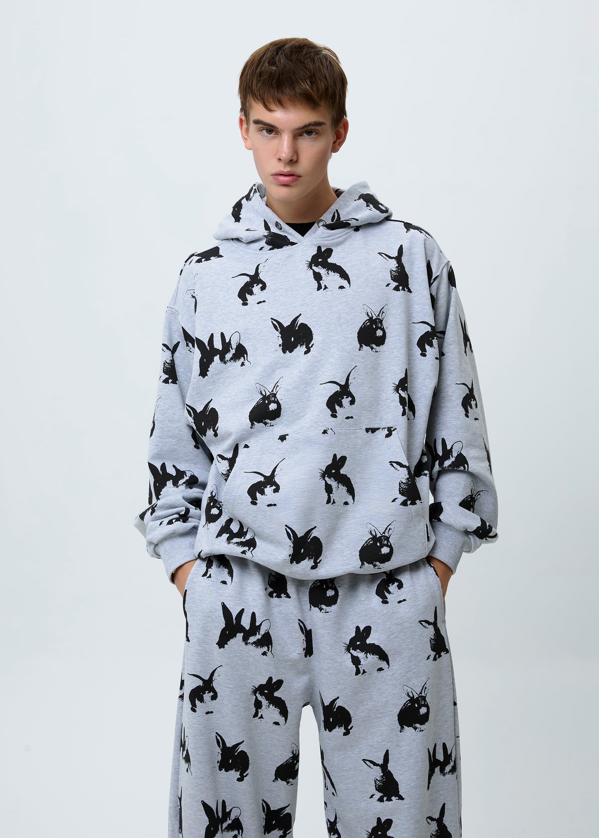 RABBIT grey hoodie