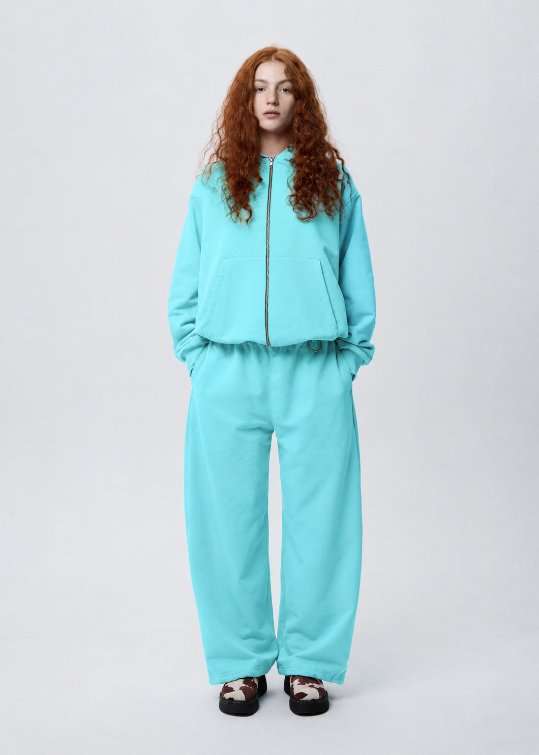 BASIC & BUBBLE blue lagoon zipped set PRE-ORDER
