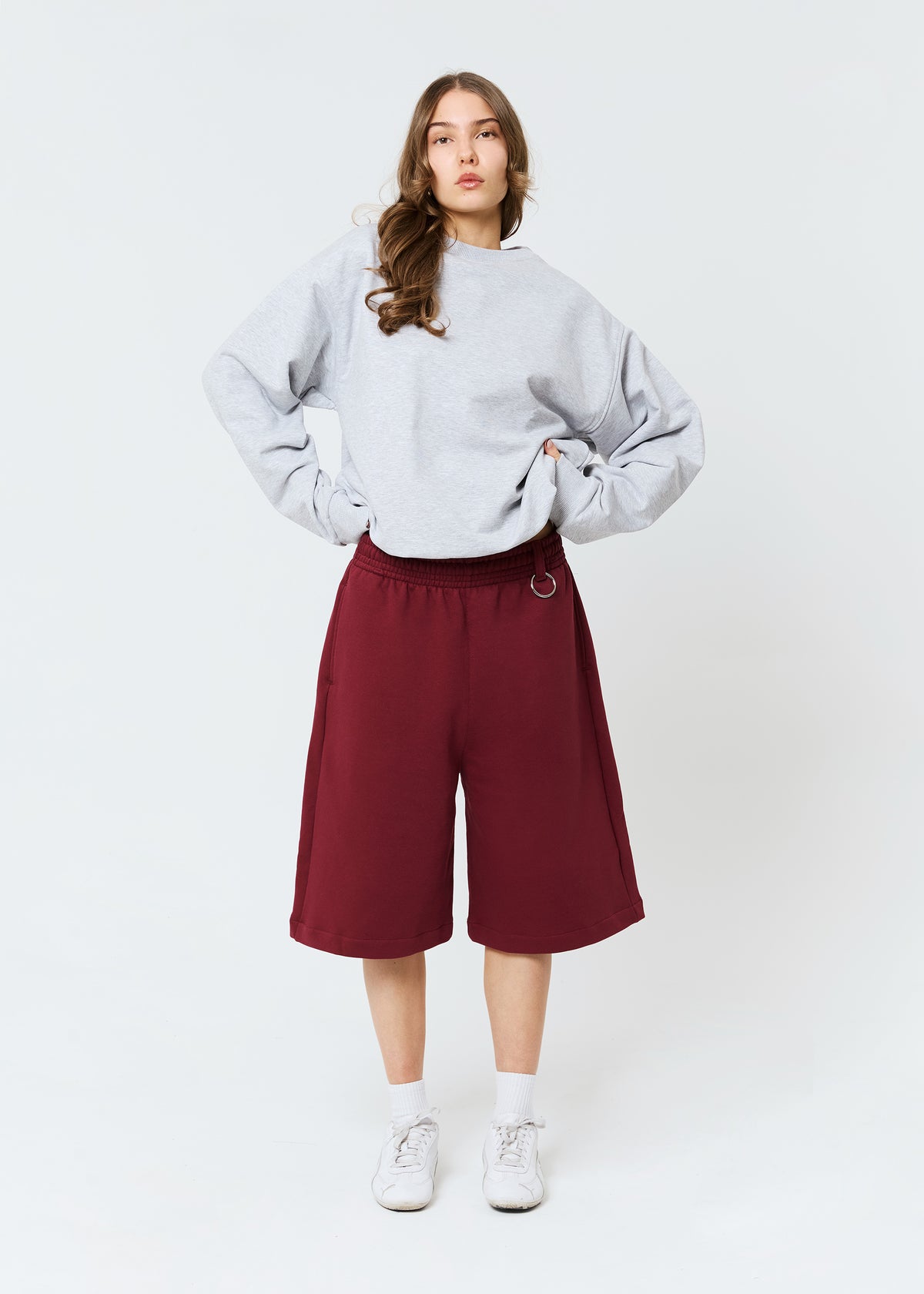 BUBBLE burgundy shorts