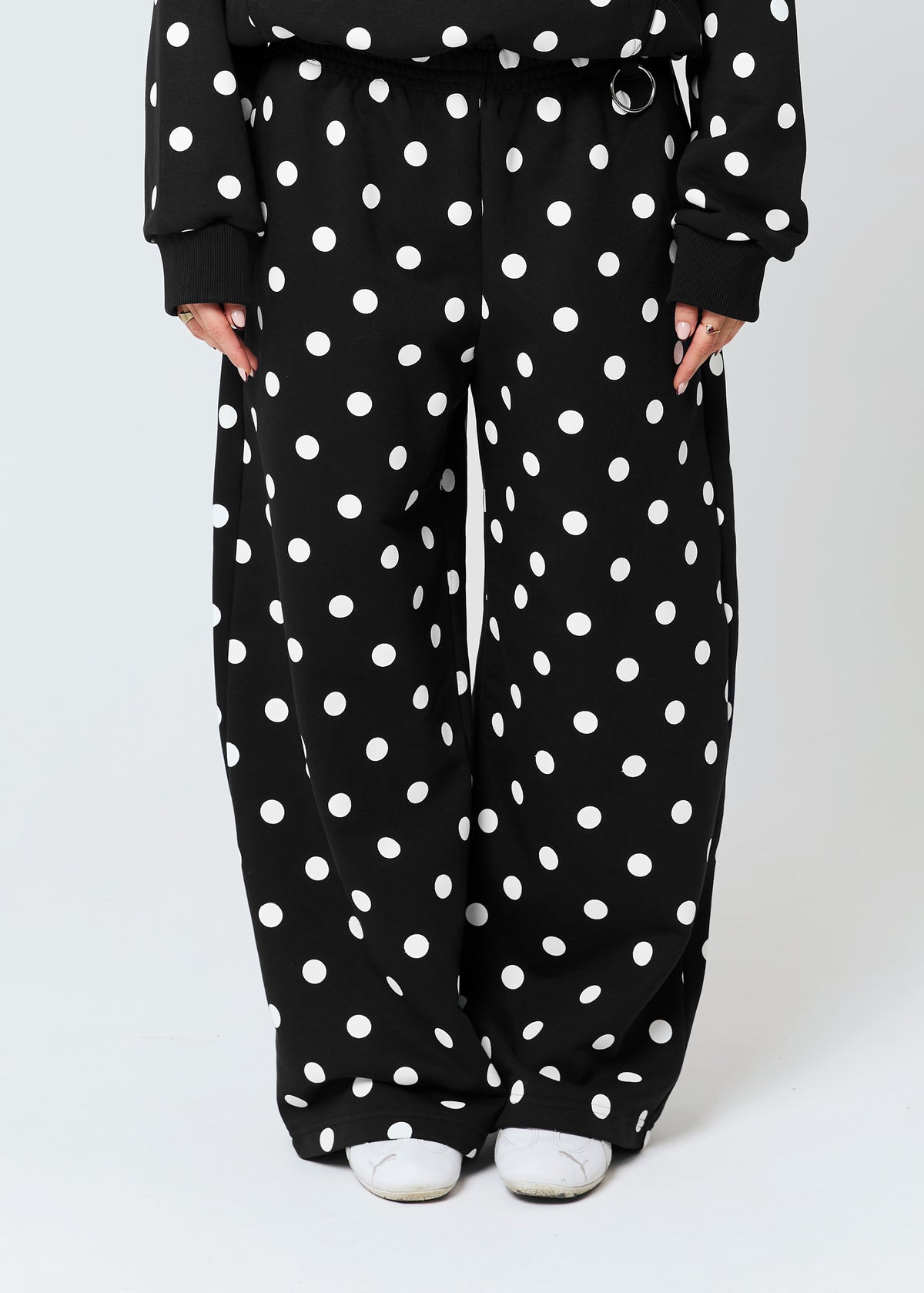 POLKA DOT black sweatpants