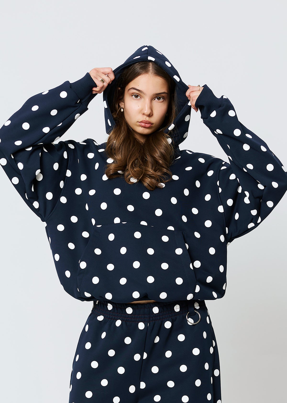 POLKA DOT navy hoodie PRE-ORDER