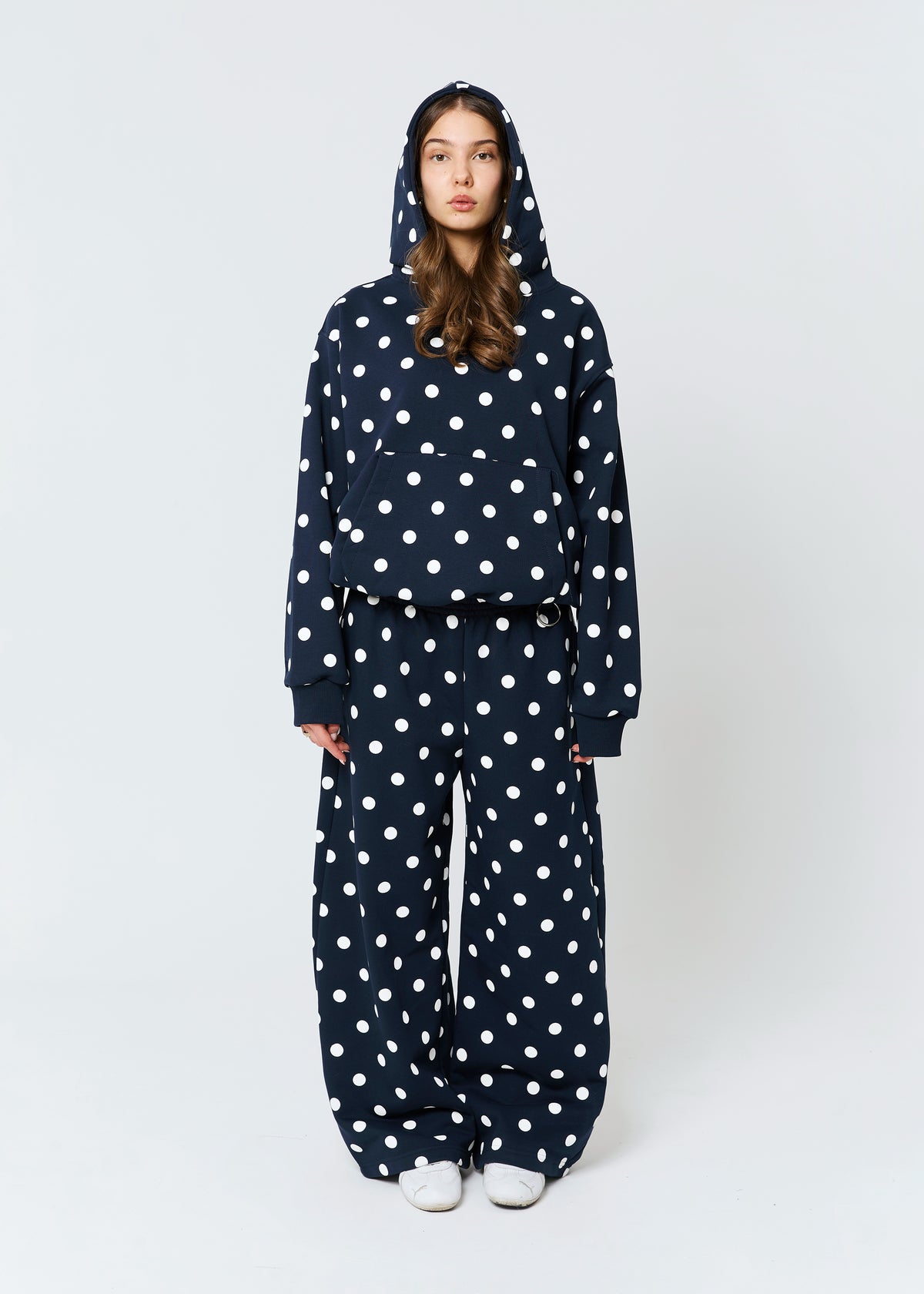 POLKA DOT navy hoodie PRE-ORDER