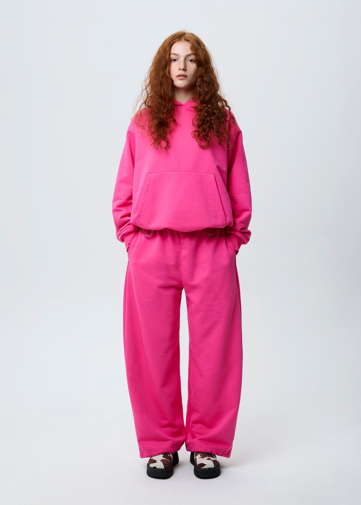 BASIC pink hoodie